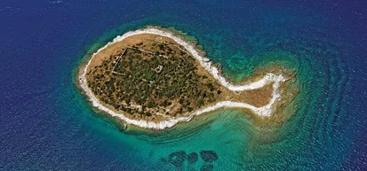 Croatian island coastline