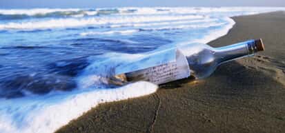 Poruka u boci na hrvatskoj obali