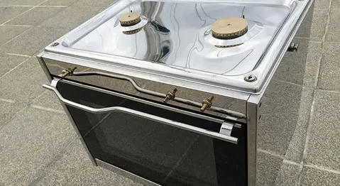 Nahaufnahme des restaurierten Techimpex-Marineofens