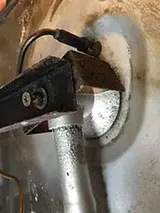 Reparatur des Ofenbrennerrohrs von Techimpex Schritt 1