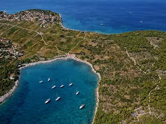 Kotwicowiska żeglarskie Korcula i Lumbarda