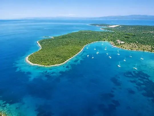 Kotwicowisko Loviste na półwyspie Peljesac