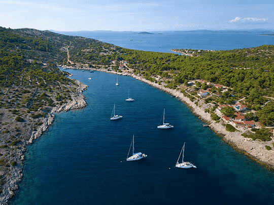 Tratinska bay on Zirje island