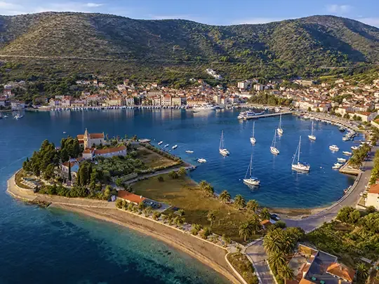 Atmosfera otoka Visa na jednosmjernoj ruti prema sjeveru