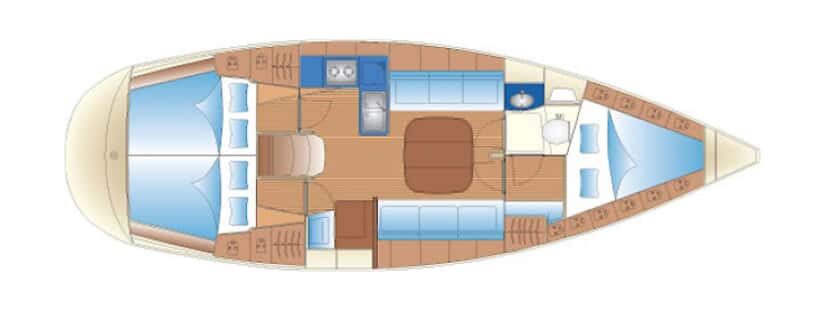 BAVARIA 36 Cruiser layout