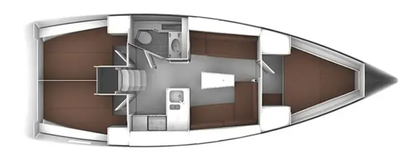 BAVARIA Cruiser 37 planimetria