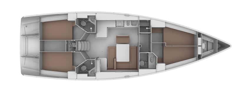 BAVARIA Cruiser 46 layout