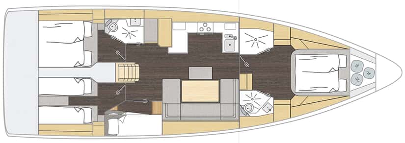Bavaria C46 Style plan