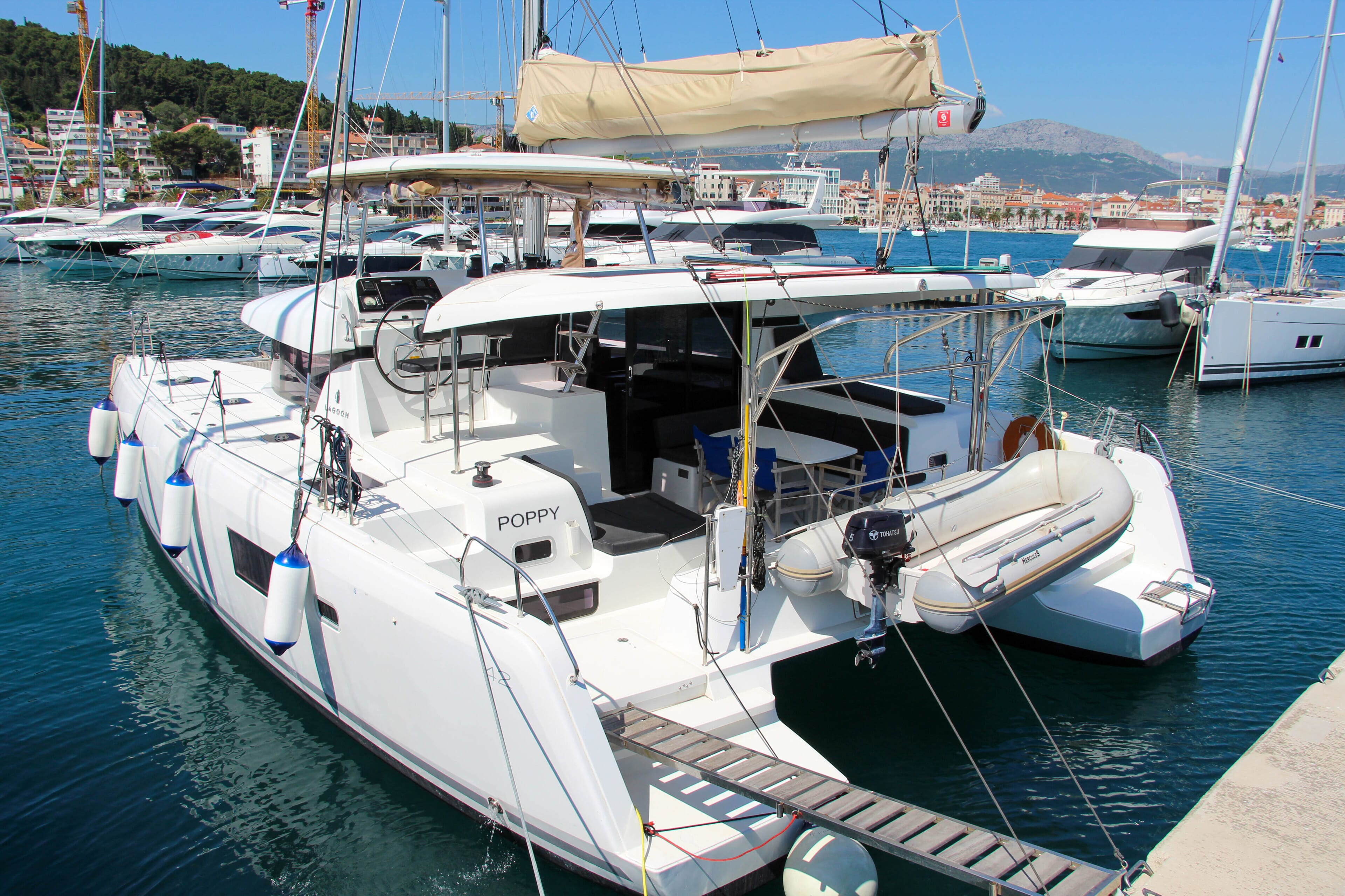 Lagoon 42 crewed catamaran charter from Split, Croatia