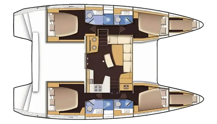 Beneteau - Lagoon 42 raspored
